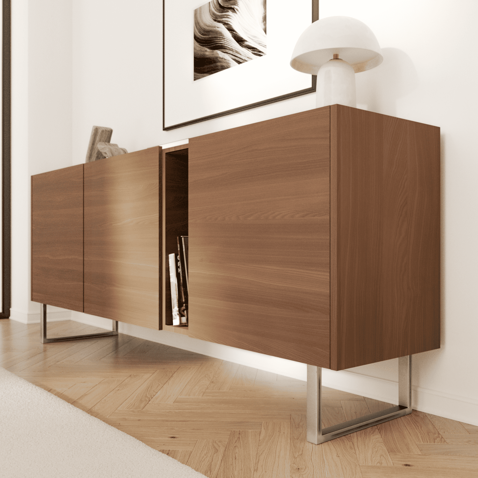 Piedini per mobili GRAZ - altezza 20 cm - 7 misure - 3 colori