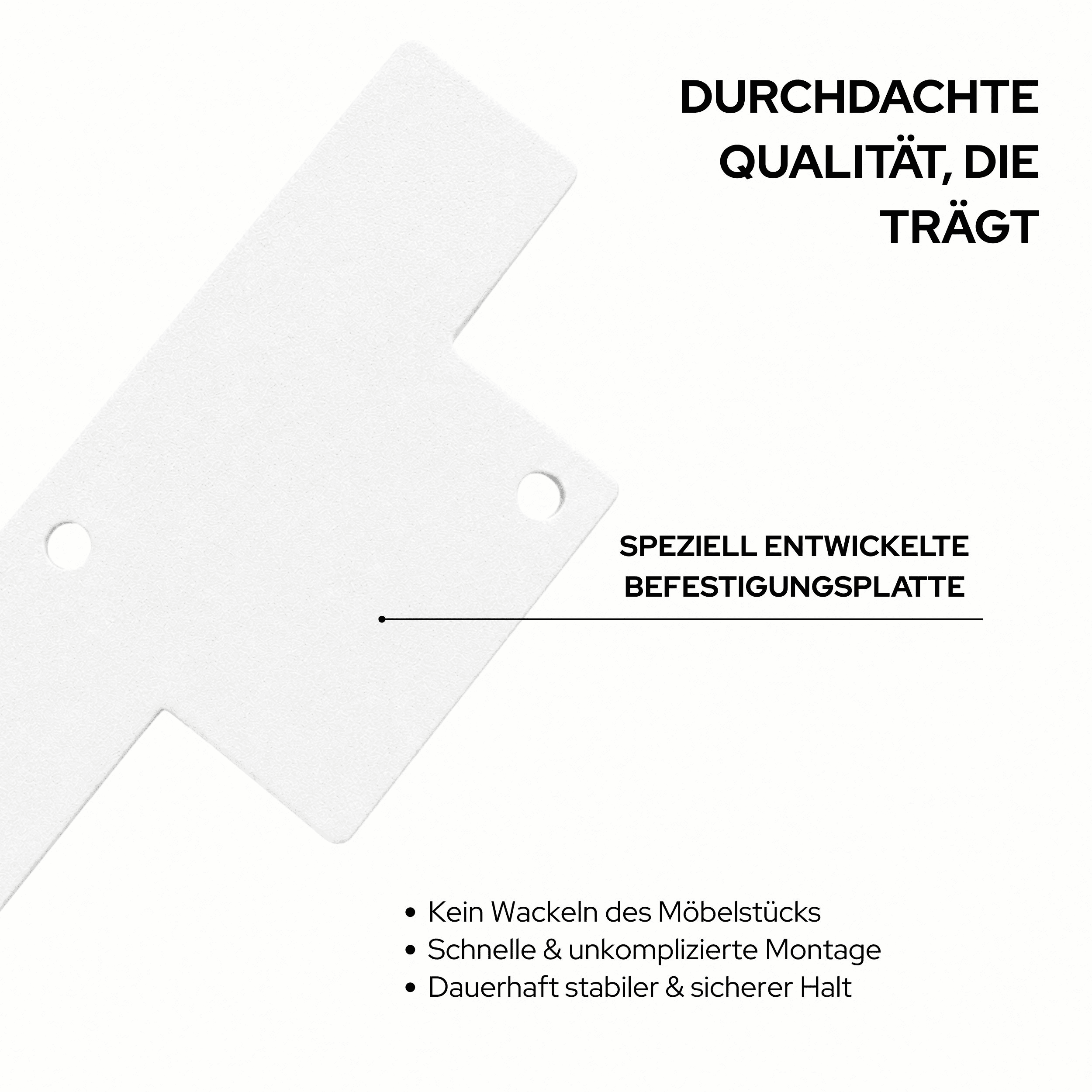 Pieds de meuble GRAZ - 15 cm de haut - 7 tailles - 3 coloris