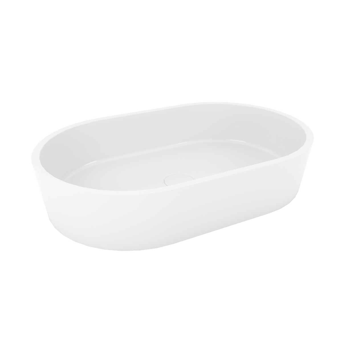 Aufsatzwaschbecken - PONZA - Oval, 55 cm, Weiß