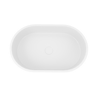 Aufsatzwaschbecken - PONZA - Oval, 55 cm, Weiß