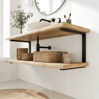 Support pour lavabo LAHN - hauteur 40 cm - 6 tailles - 2 coloris