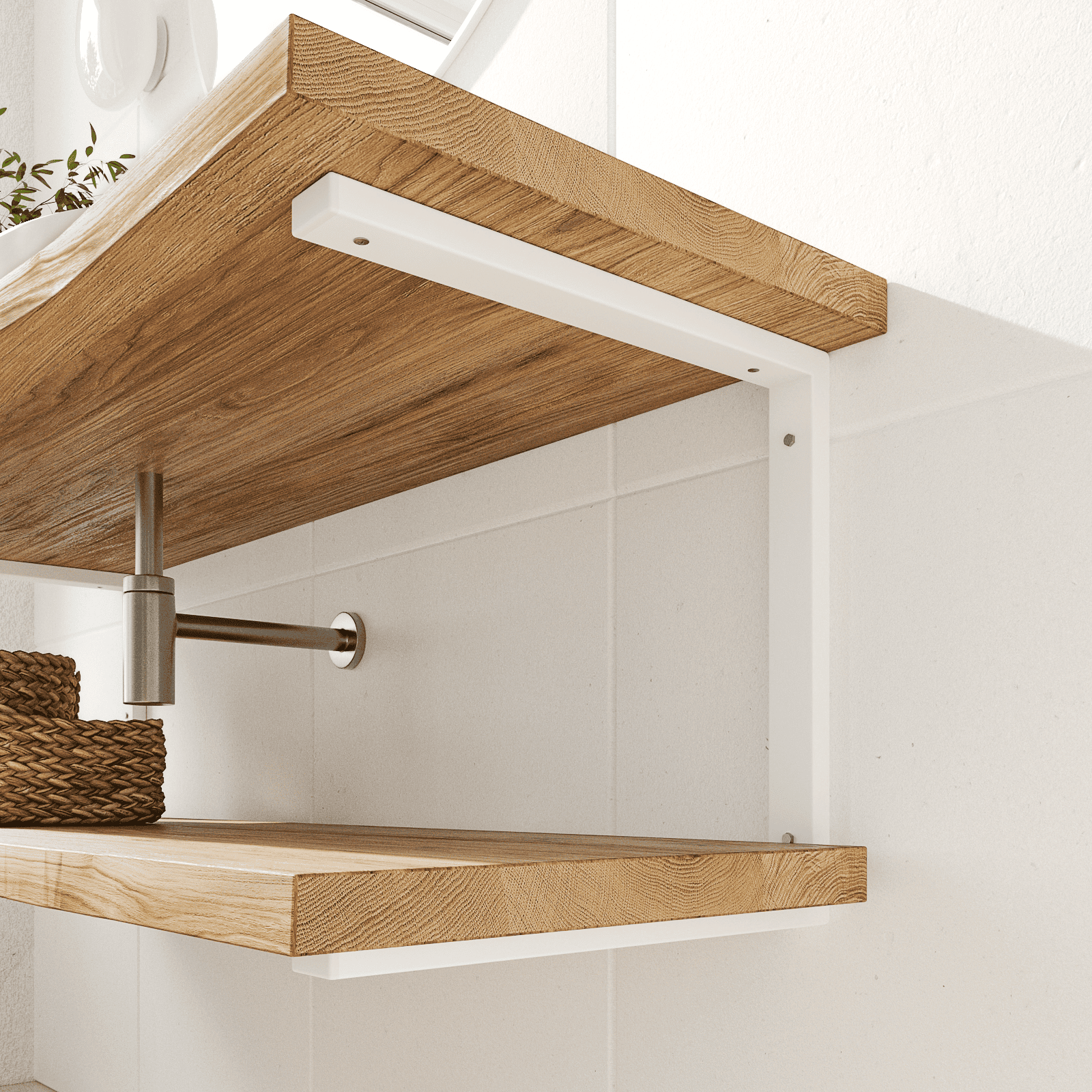 Support pour lavabo LAHN - hauteur 40 cm - 6 tailles - 2 coloris