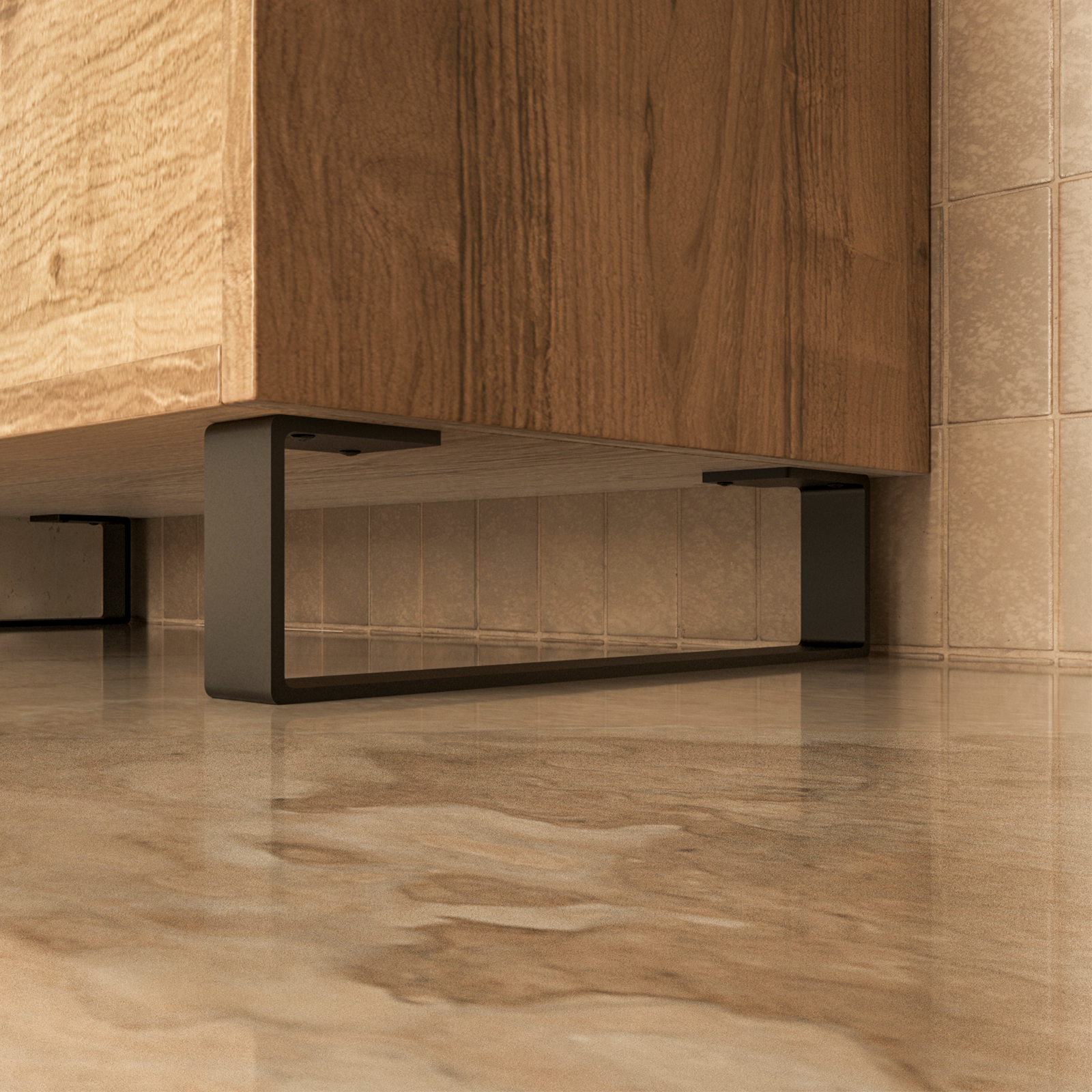 Furniture feet - 10 cm high - LUXEMBOURG - 7 sizes - 2 colors