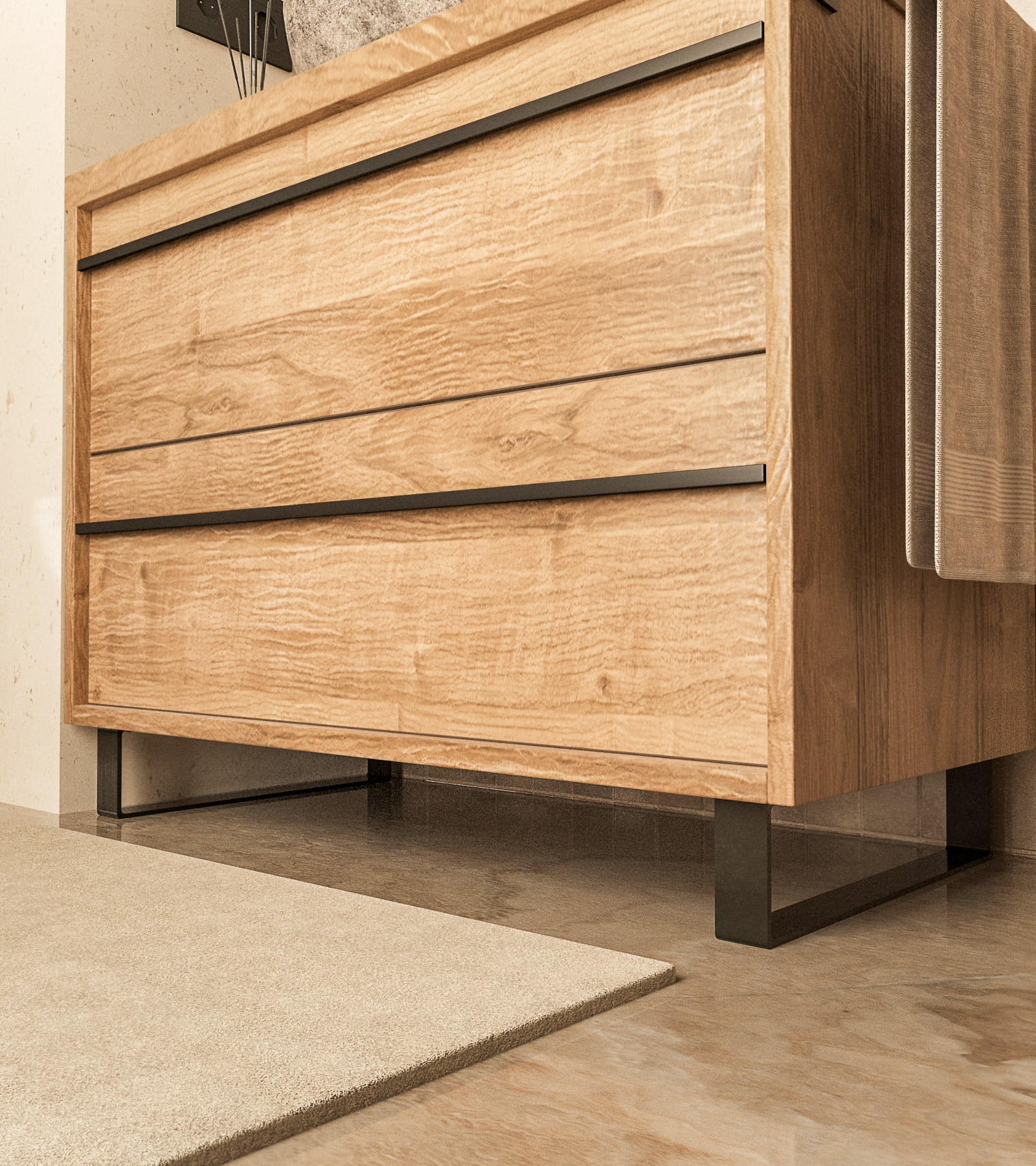 Furniture feet - 10 cm high - LUXEMBOURG - 7 sizes - 2 colors