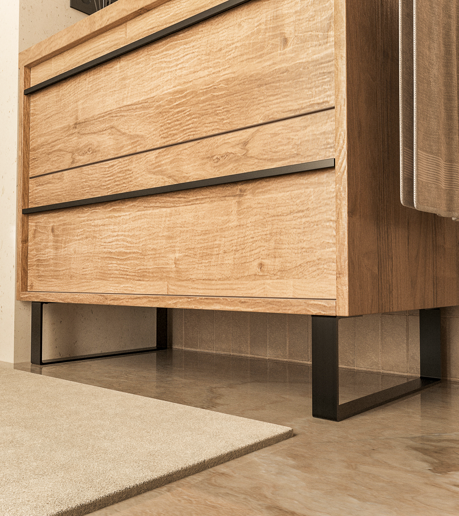 Furniture feet - 15 cm high - LUXEMBOURG - 7 sizes - 2 colors