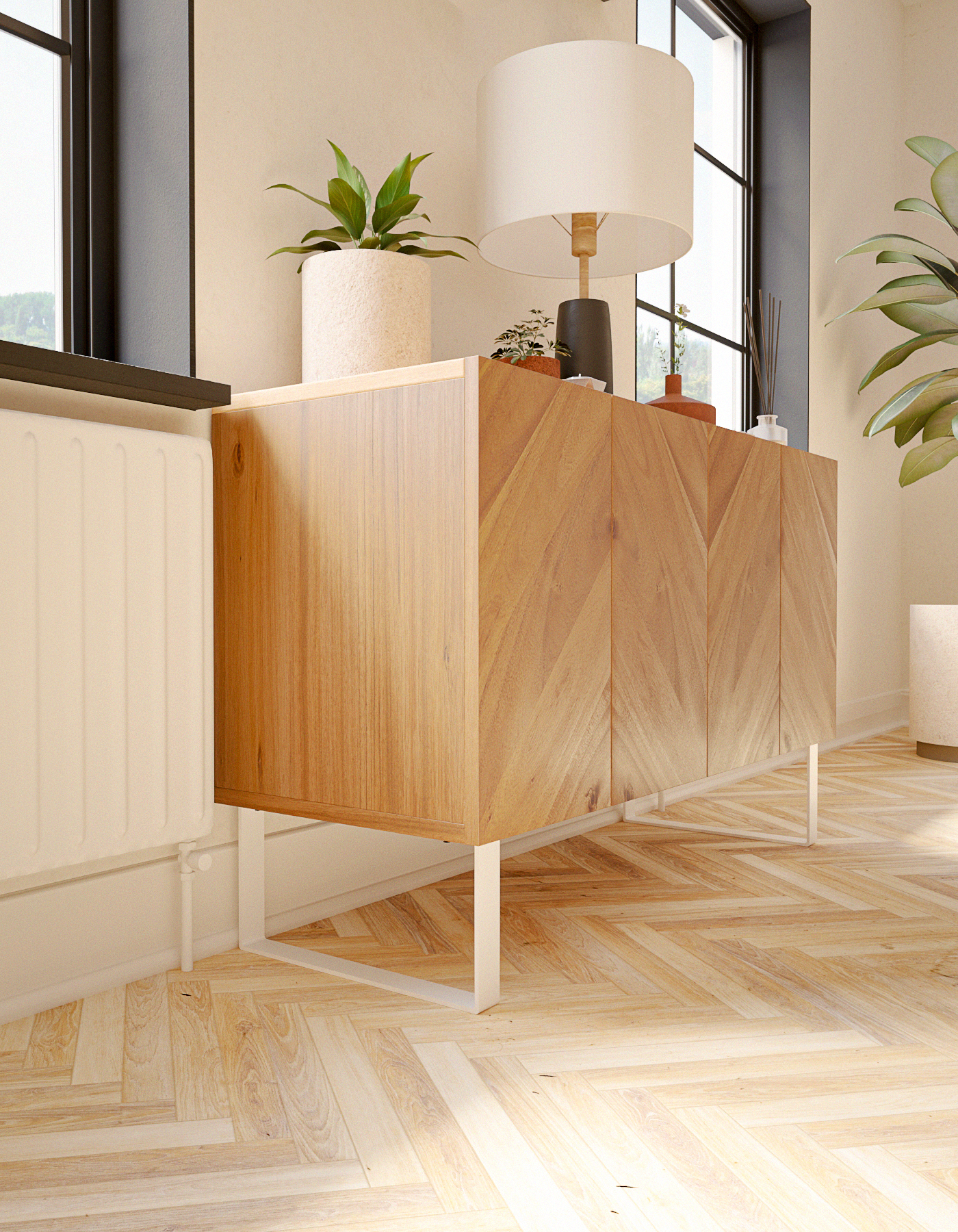 Furniture feet - 20 cm high - LUXEMBOURG - 7 sizes - 2 colors