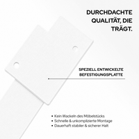 Pés para móveis - 10 cm de altura - LUXEMBURG - 7 tamanhos - 2 cores