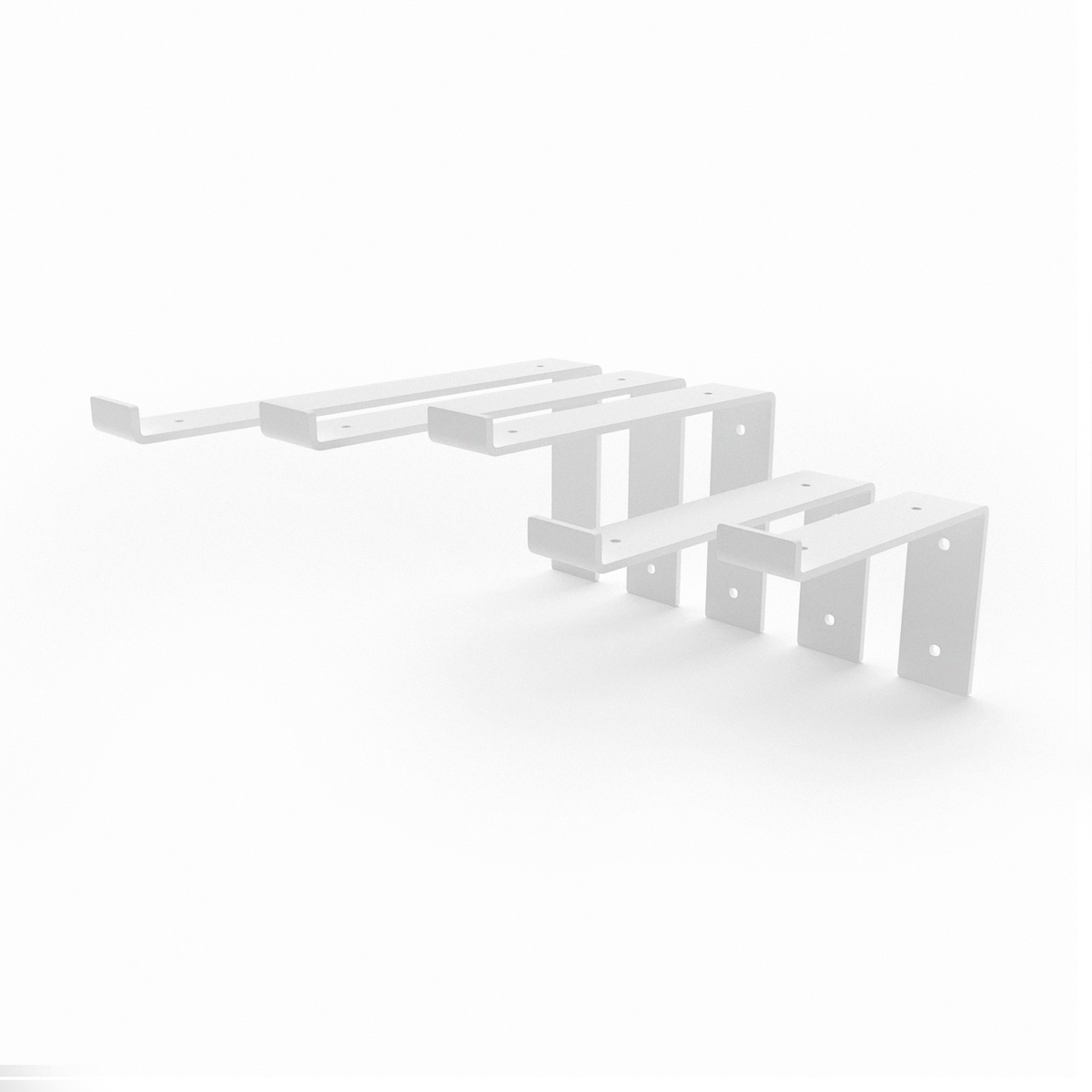 White / 10 cm / 1x Holder