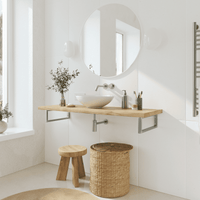 Porta lavabo RHEIN, altezza 15 cm - 7 misure - 2 colori