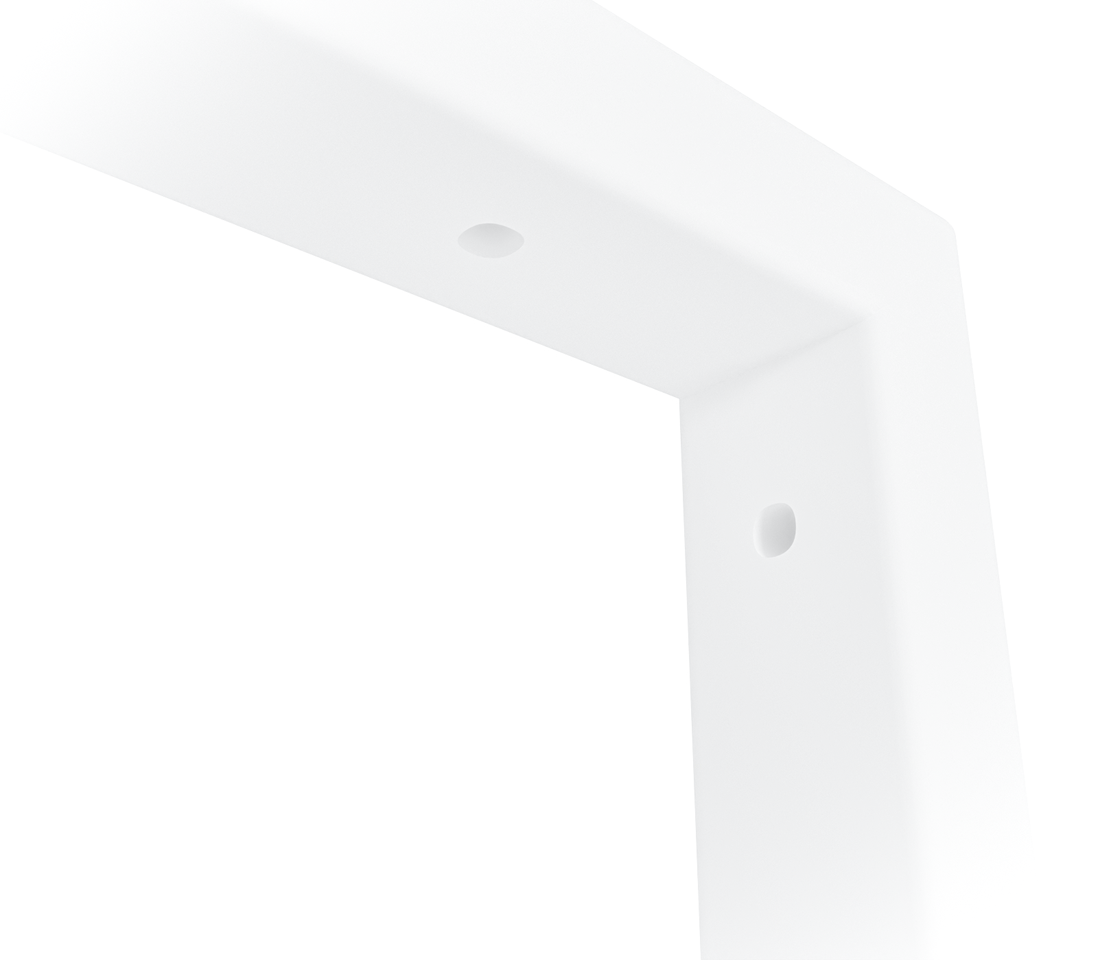 Waschtischhalterung RHEIN von HEVVA in Weiß – Detailansicht im Raum