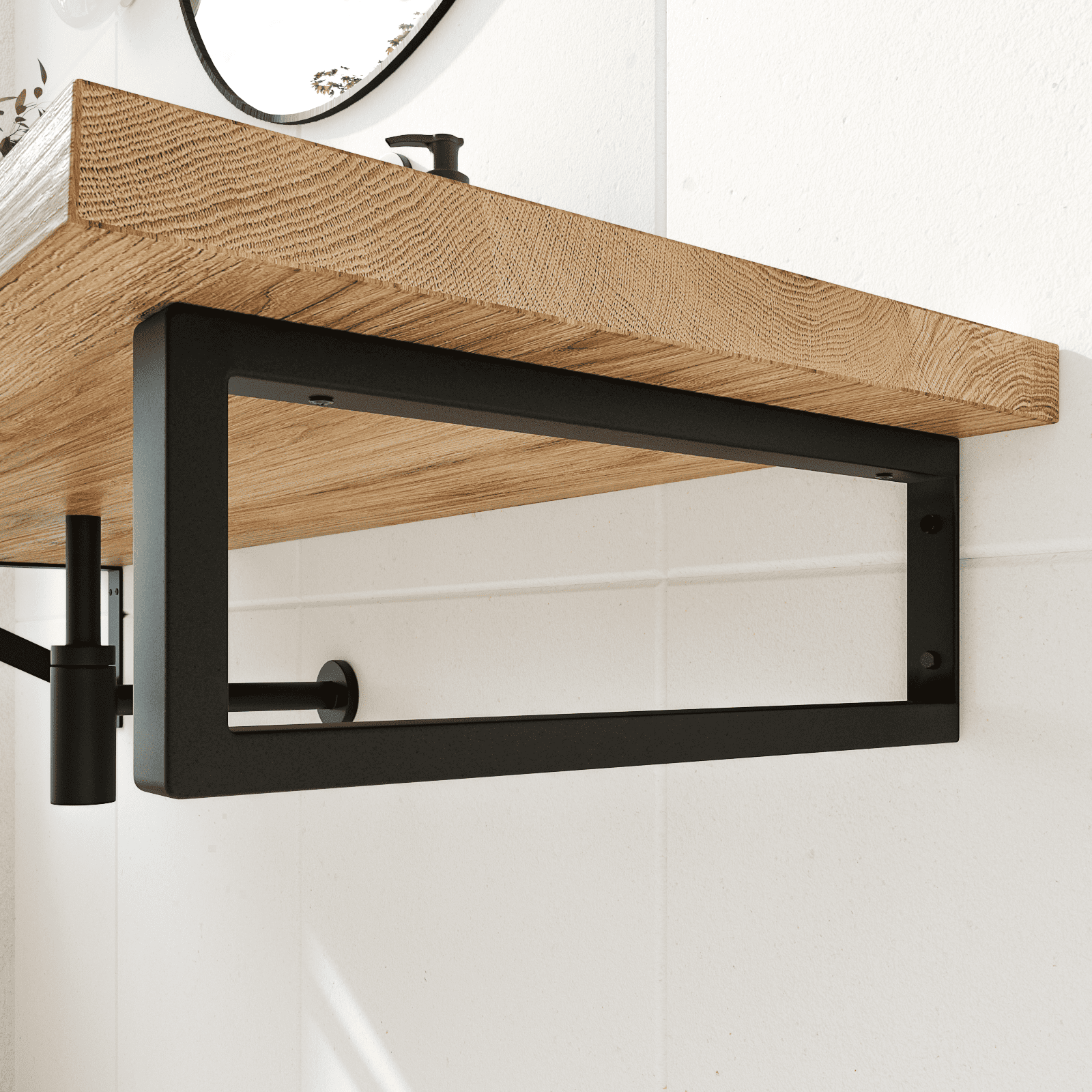 Porta lavabo SAAR - altezza 15 cm - 7 misure - 3 colori
