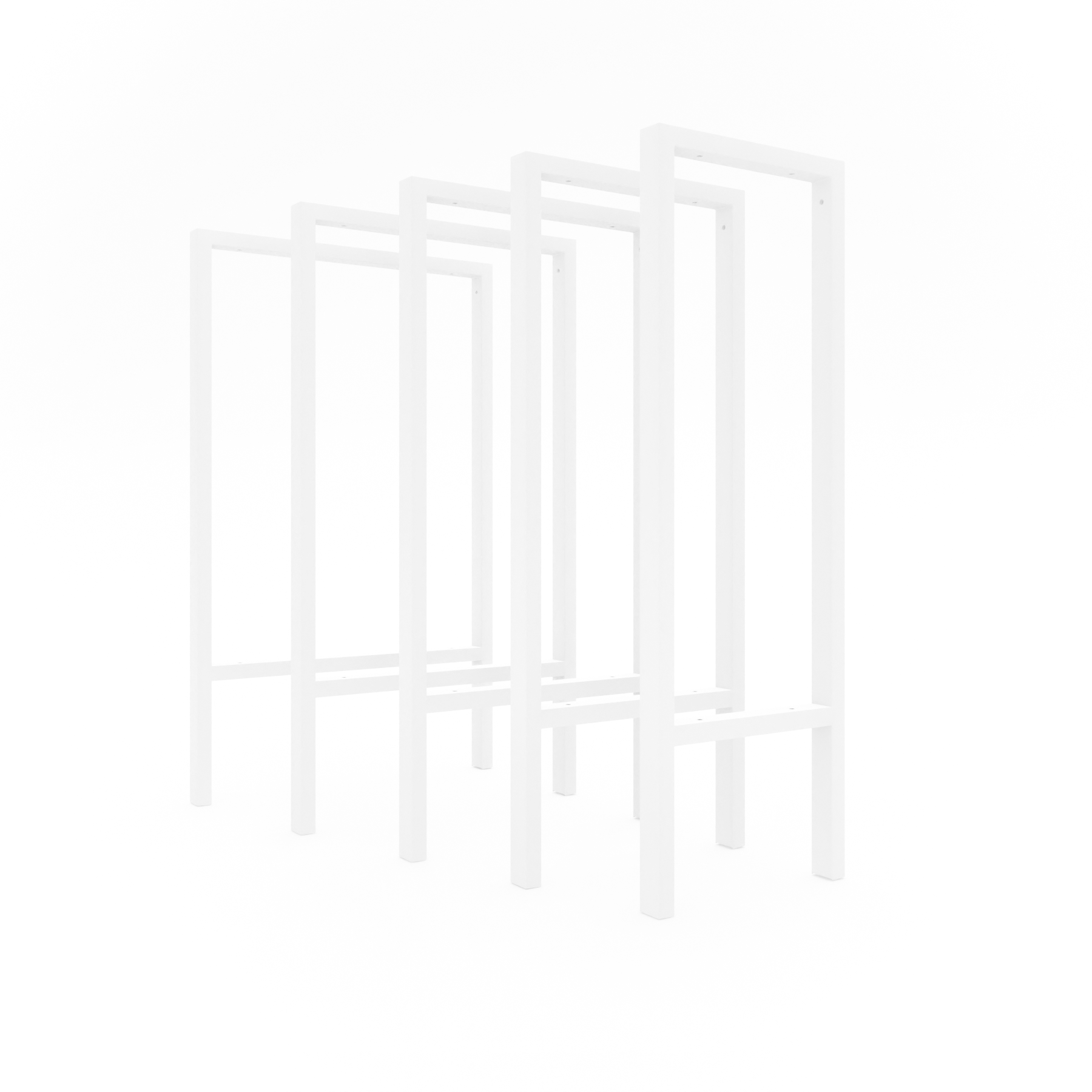 Wastafelframe WESER - 75 cm hoog - 6 maten - 2 kleuren