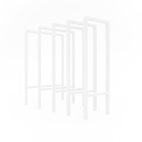 Wastafelframe WESER - 75 cm hoog - 6 maten - 2 kleuren